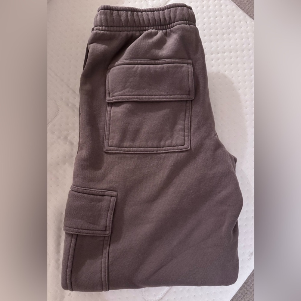 Aritzia Cozy Sweatfleece Mega Cargo Sweatpant in Medium - Picture 3 of 4